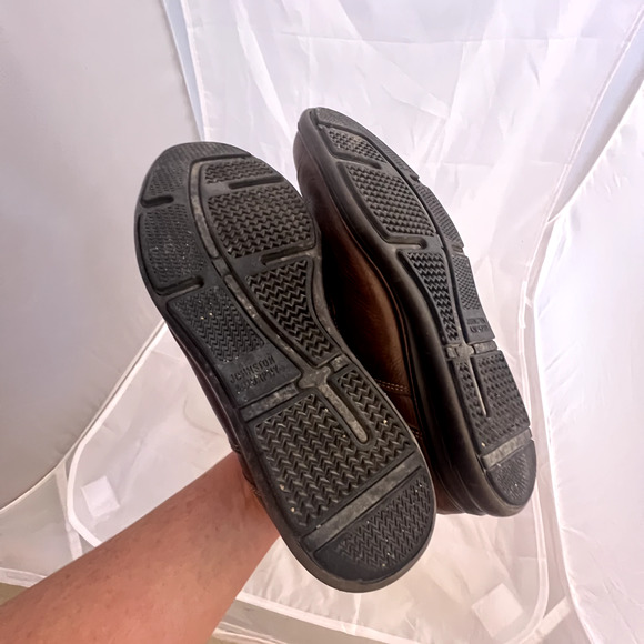 JOHNSTON MURPHY Shuler Bicycle Oxford Soft Brown Leather Lace Up Shoe Men's 8M - Picture 9 of 9